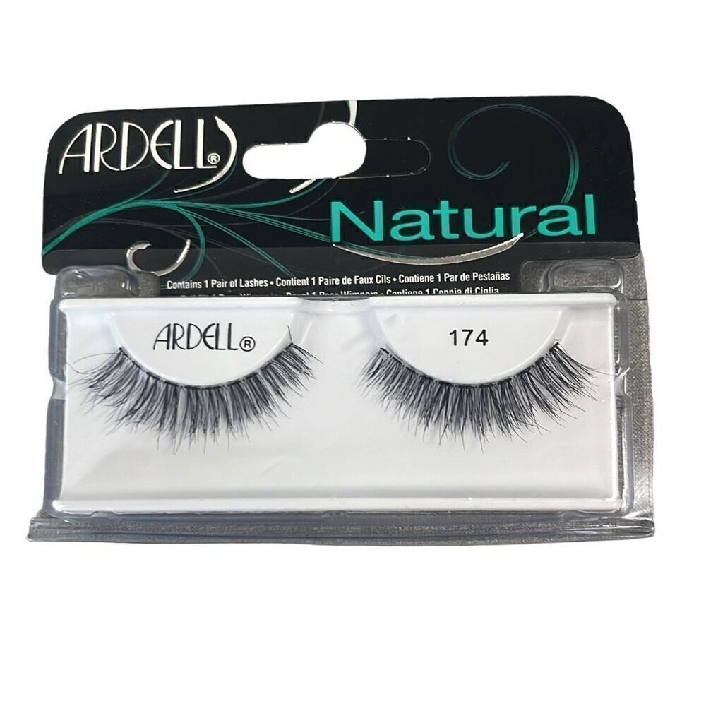 Ardell False EyeLashes Lashes 1 Pair Color Natural 174 NEW
